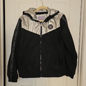 Madden Girl Black and Silver Juniors Jacket